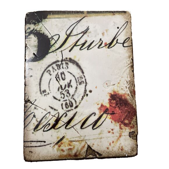 Sid Dickens Memory Block T-112 Postmark Retired 6x8x1.5 Wall Tile Plaque Art - Picture 1 of 13